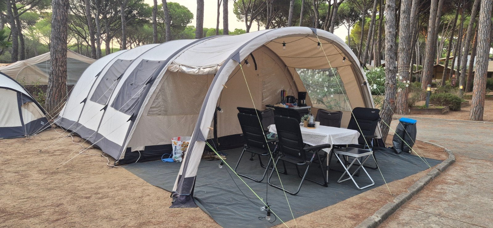 Combi vakantie deal – Maimi 6 Easy Air + Anssems aanhanger, Ophalen, Gebruikt, Tot en met 6