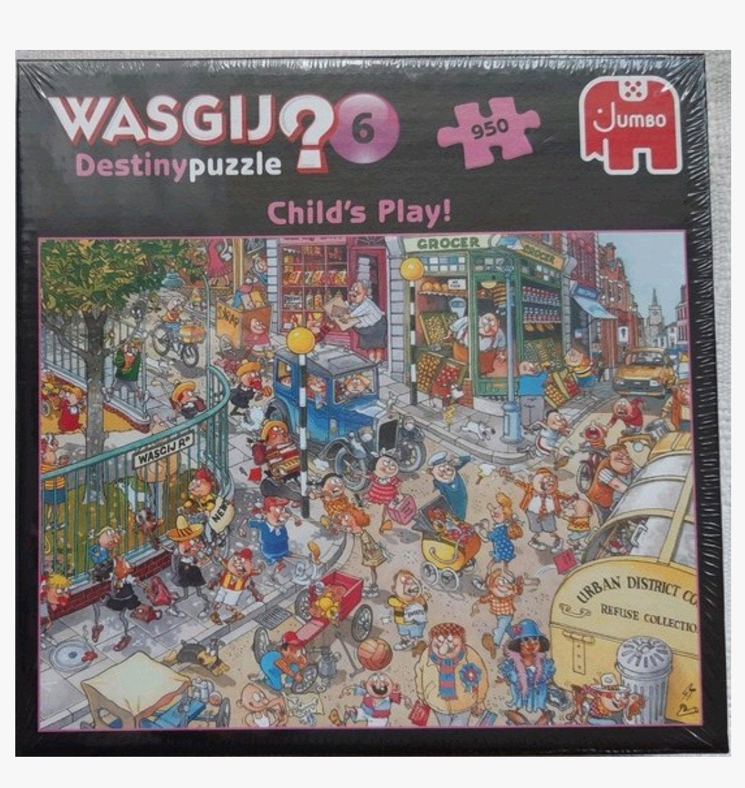 Wasgij? Destiny puzzel nr 6: Child's play 950 st, Ophalen of Verzenden, 500 t/m 1500 stukjes, Zo goed als nieuw