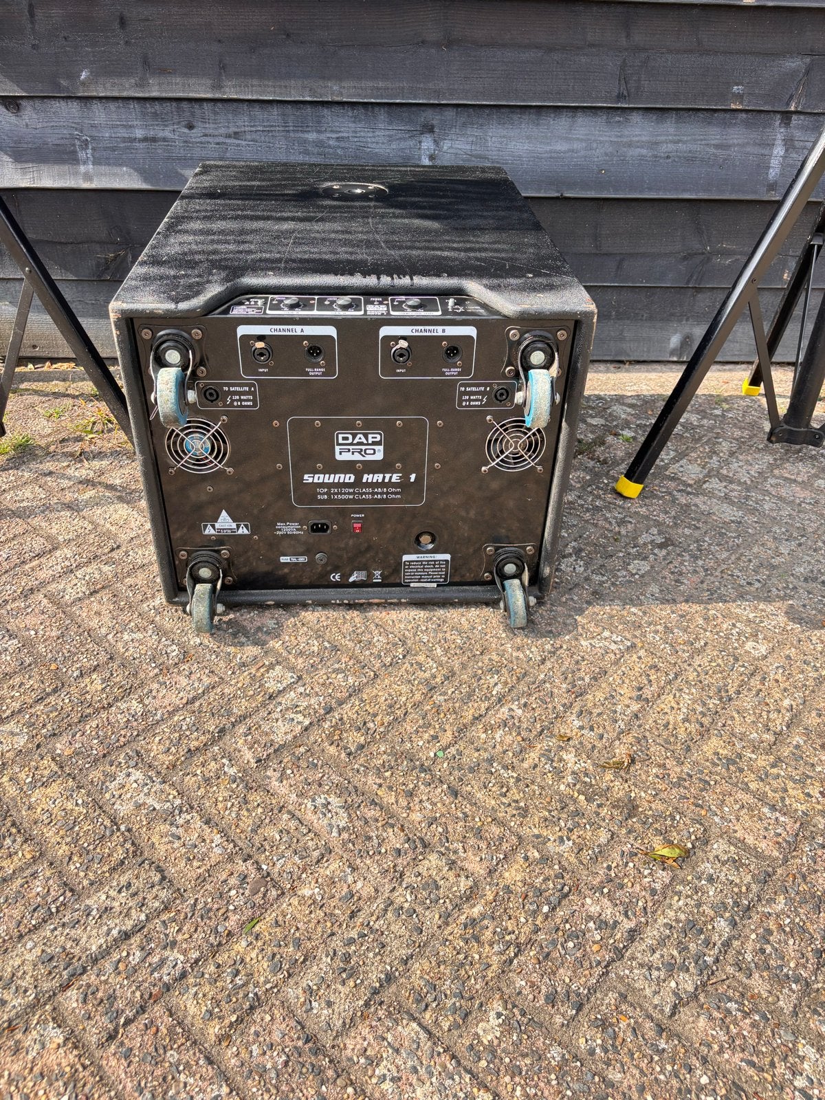 Dap Soundmate 1 PA-set met basbox - Perfecte staat, Ophalen, Zo goed als nieuw, Audio