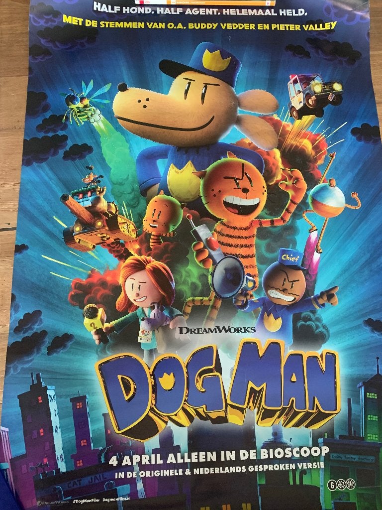 Poster dogman, Ophalen, Nieuw, Cartoons
