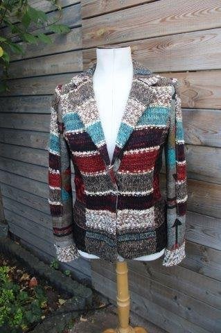 Vest bruin/ rood Lulu-H mt S Winter Vaste prijs AANBIEDING, Ophalen of Verzenden, Zo goed als nieuw, Maat 36 (S), Rood
