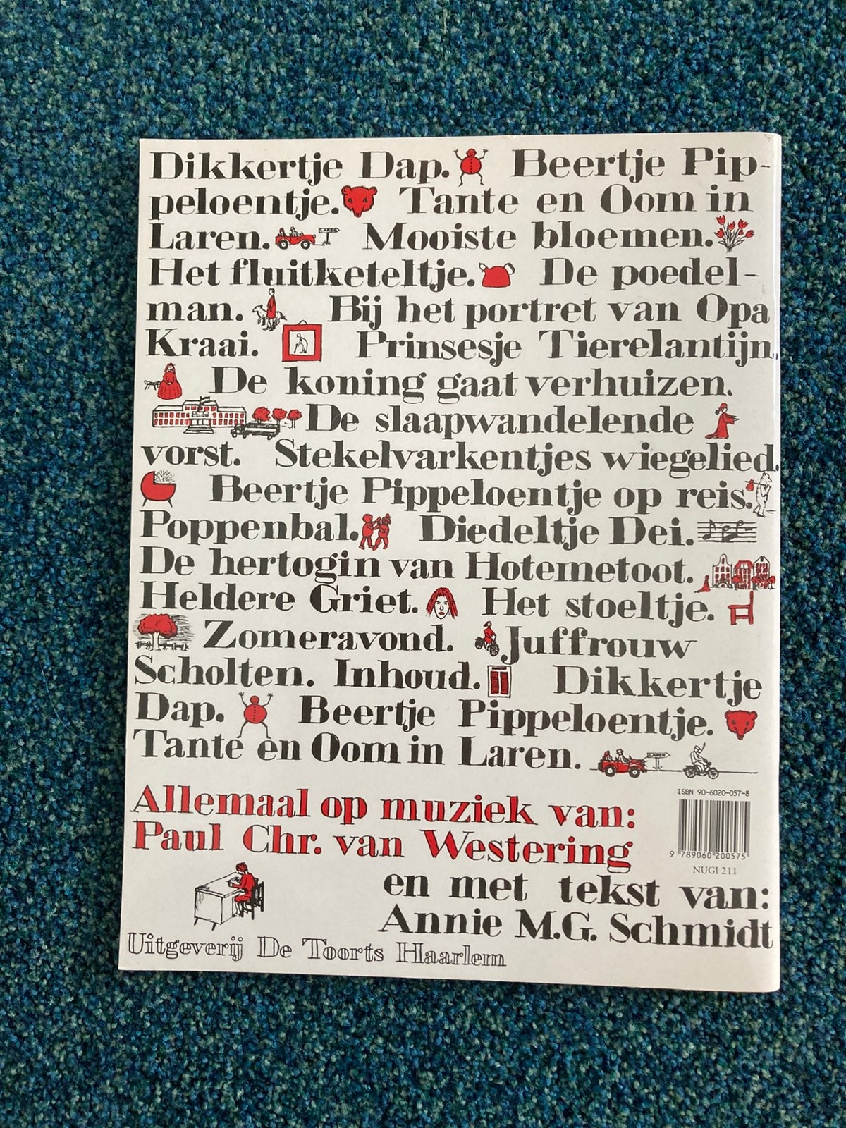 Dikkertje Dap -pianomuziek boek, Ophalen of Verzenden, Zo goed als nieuw, Les of Cursus, Piano