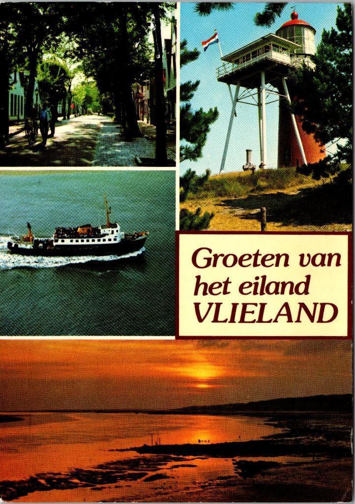 Vlieland - 5 ansichtkaarten, Verzamelen, Verzenden, 1980 tot heden, Gelopen, Waddeneilanden