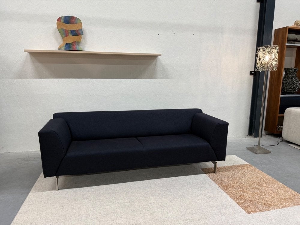 Als nieuw Rolf Benz Linea Bank stof Design 215, Huis en Inrichting, ROLF BENZ, Driepersoons, 75 tot 100 cm, Ophalen of Verzenden