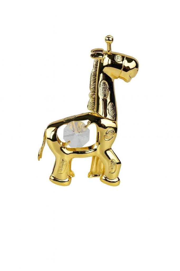 24K Verguld Giraffe met Swarovski-Kristal & Zuignap, Verzamelen, Swarovski, Mvm detailhandel, Verzenden, Pjmink@casema.nl, Nieuw