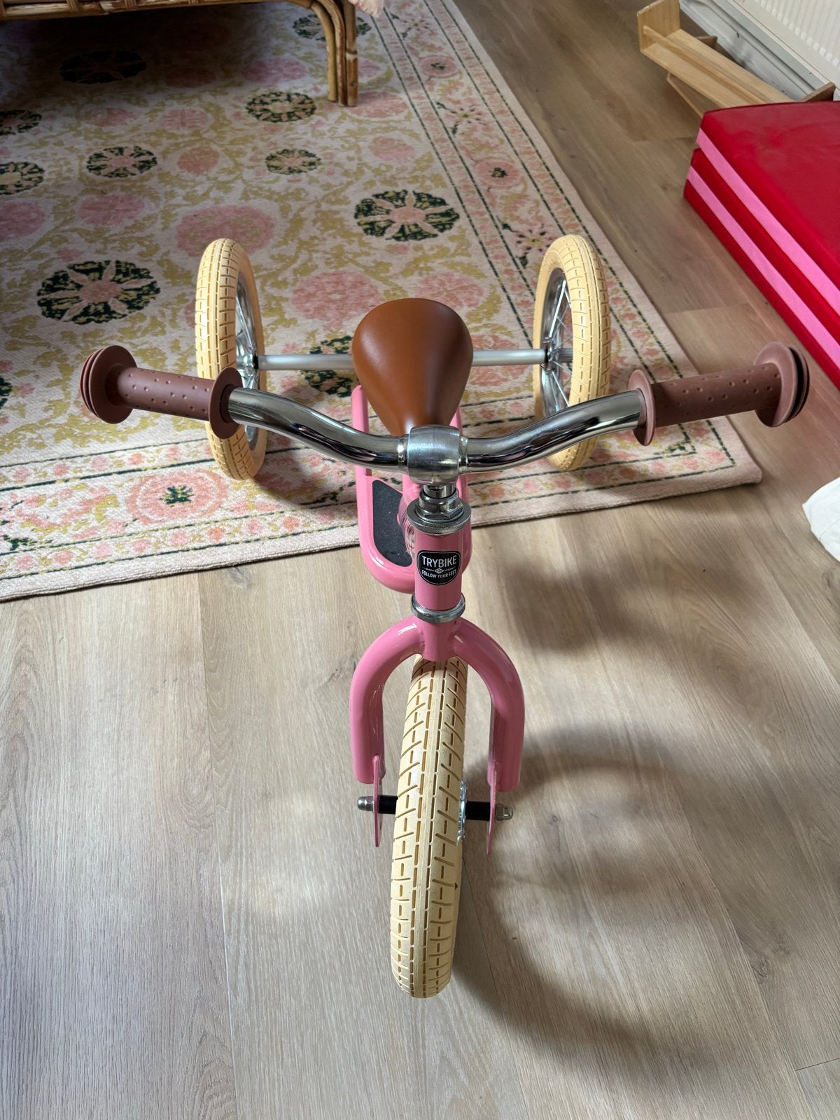 Trybike loopfiets roze - 2-in-1 en driewieler, Ophalen, Gebruikt, 16 tot 20 inch