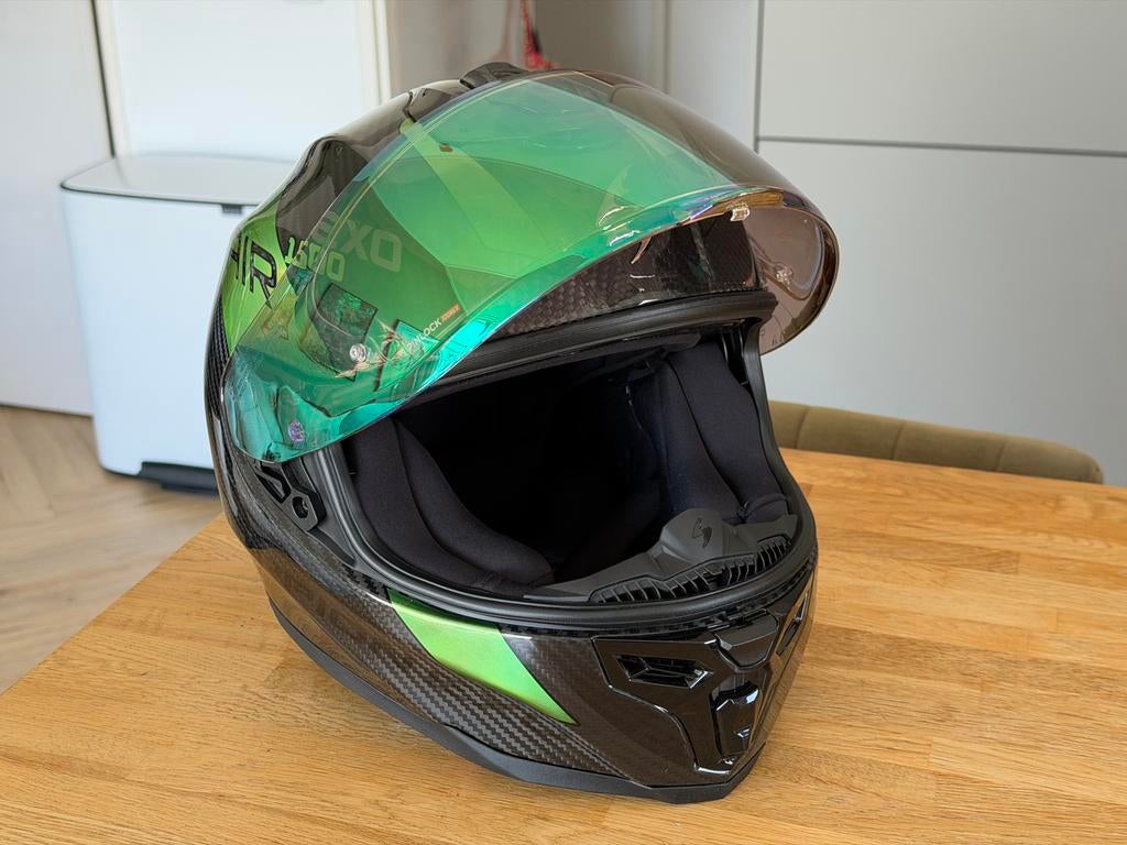 Scorpion EXO-1500 Carbon Air Platted Integraalhelm L, Heren, Integraalhelm, L, Tweedehands