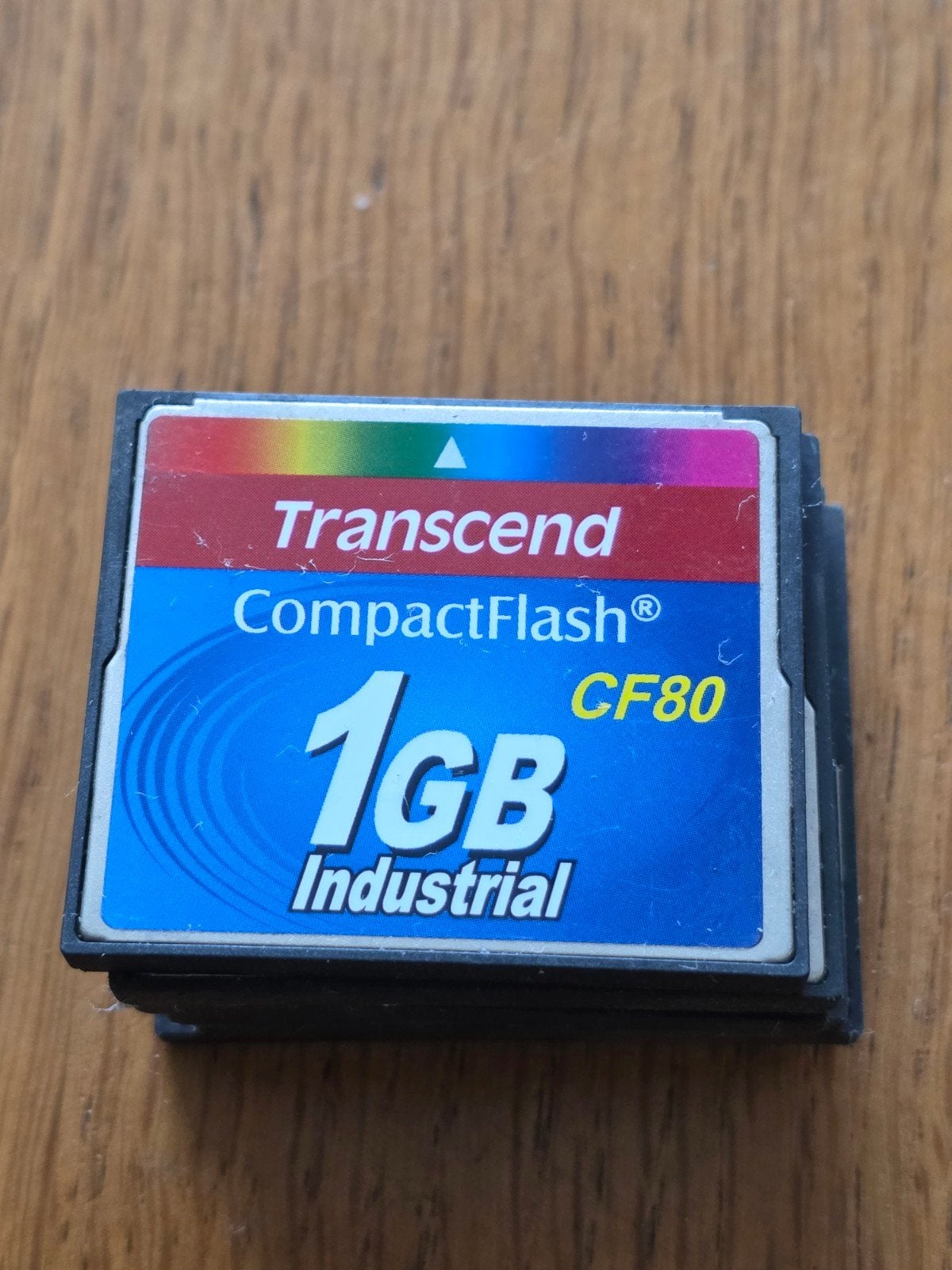Transcend CompactFlash CF80 1GB Industrial Geheugenkaart, Audio, Tv en Foto, Fotografie | Geheugenkaarten, Gebruikt, Compact Flash (CF)