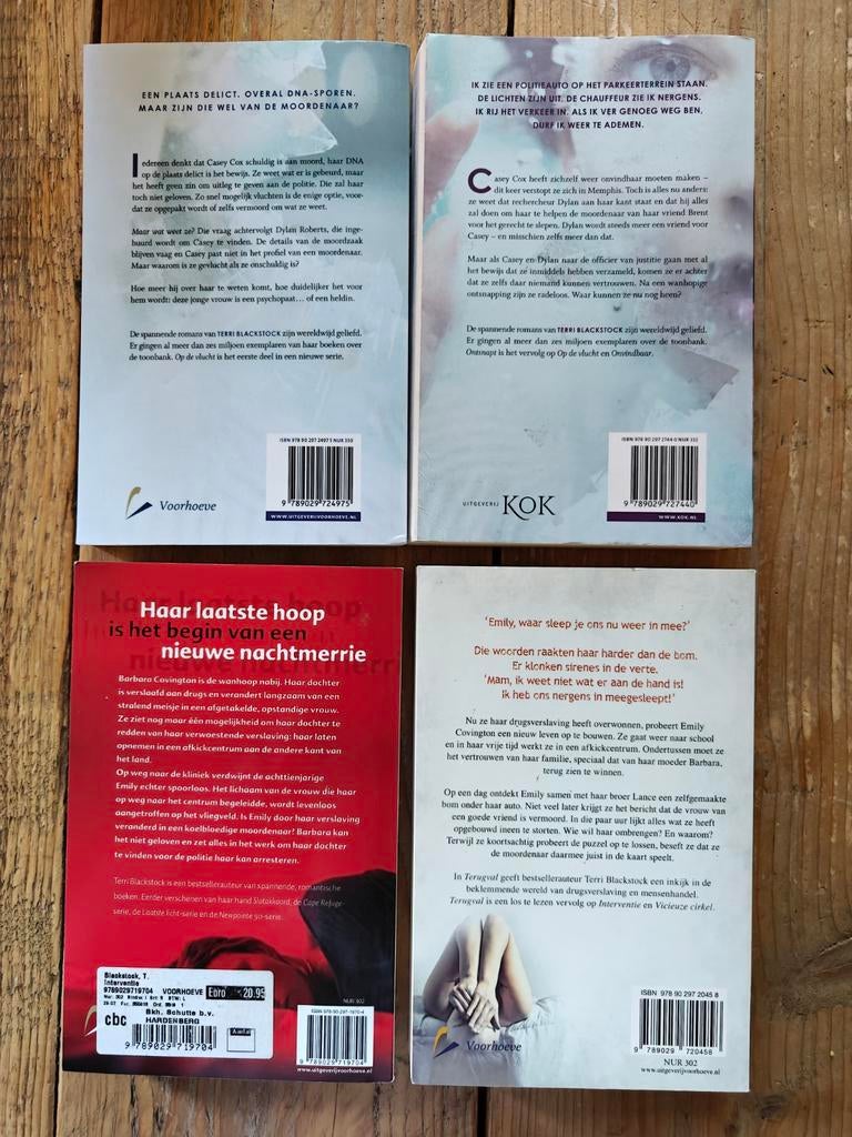 4 Boeken van Terri Blackstock., Boeken, Ophalen of Verzenden, Zo goed als nieuw