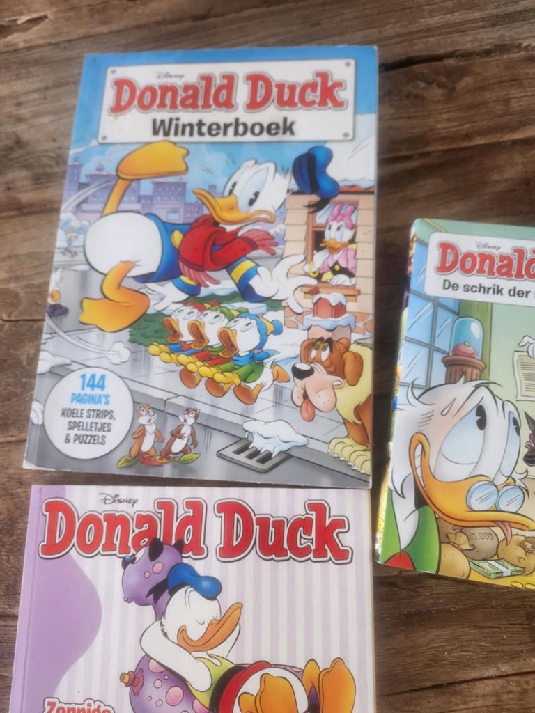 Donald Duck Winterboek, Zonnige strips!, Meerdere stripboeken, Ophalen of Verzenden, Zo goed als nieuw, Walt Disney