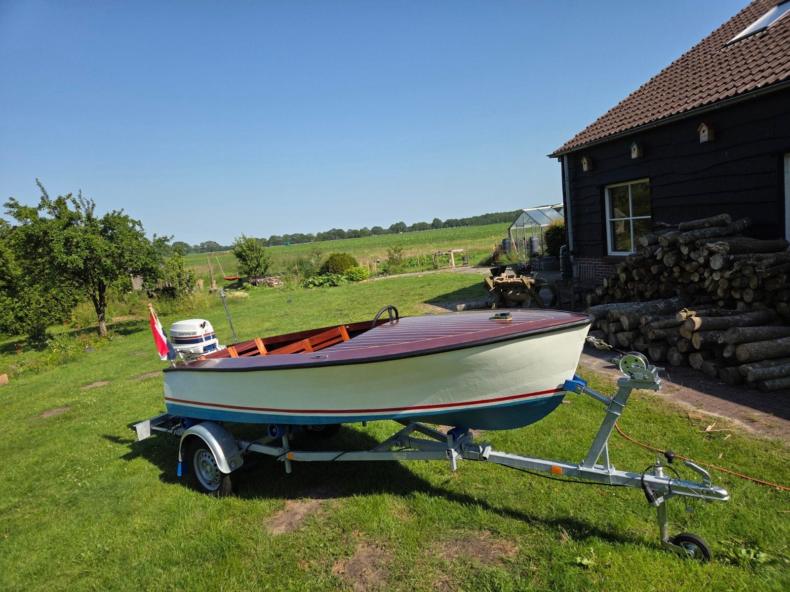 Exclusieve mahoniehouten klassieke speedboot – Riva-stijl, Overige merken, 4 m, Nieuw, 35 pk