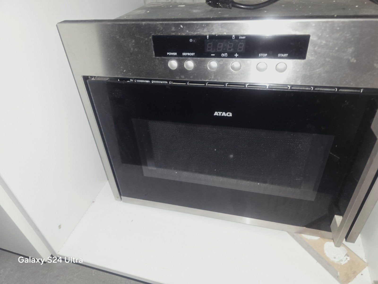 ATAG Inbouw Magnetron - Zo goed als nieuw, Witgoed en Apparatuur, Ophalen of Verzenden, Inbouw, Draaiplateau, Magnetron