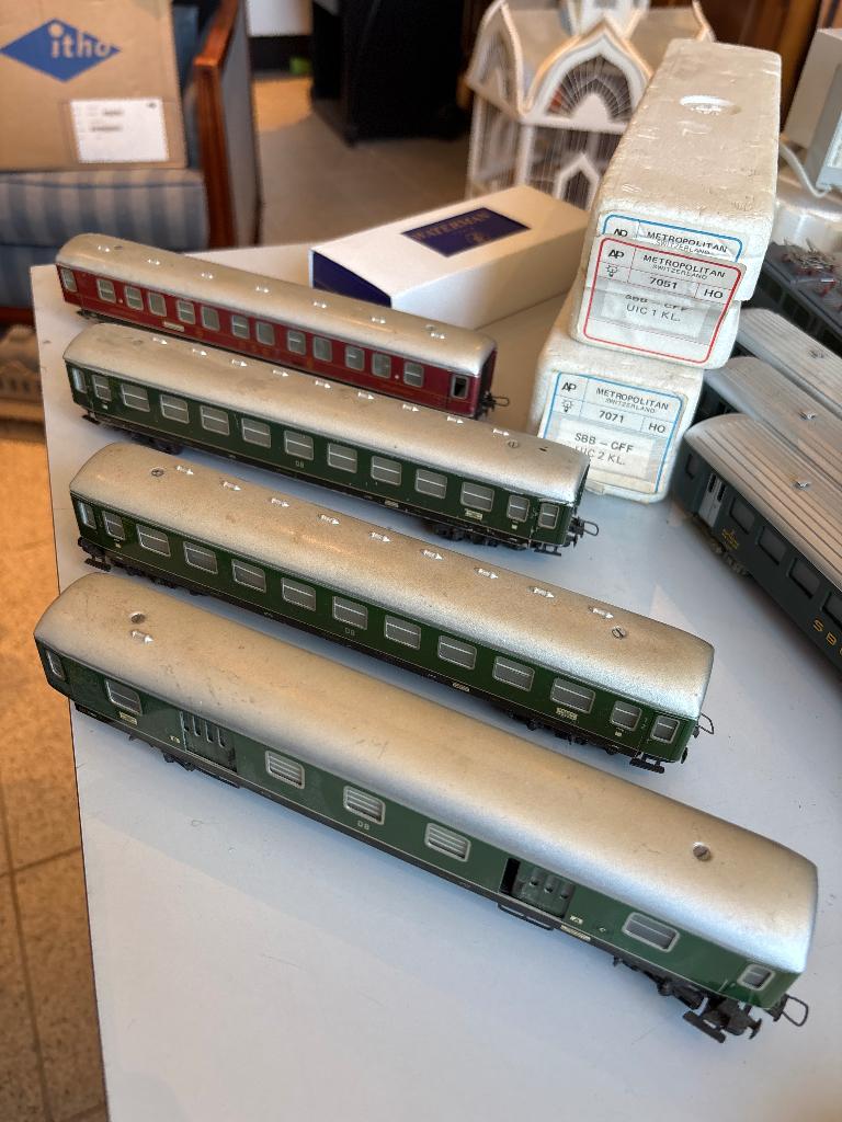 Trix h0 personen wagons, Gebruikt, Gelijkstroom, Trix, Wagon
