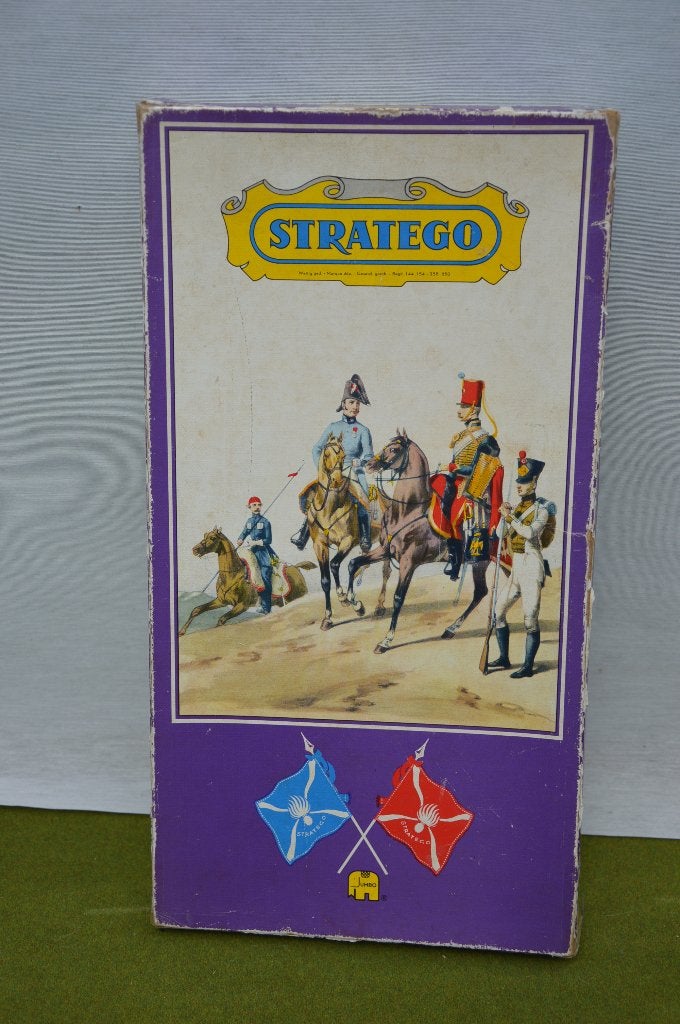 Vintage Stratego bordspel jumbo, paarse lange doos jaren 60, Een of twee spelers, Ophalen of Verzenden, Gebruikt, Jumbo