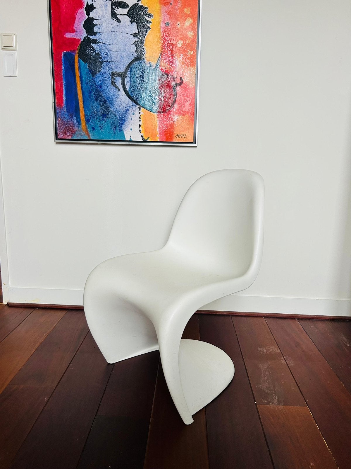 Vitra Panton S chair, Huis en Inrichting, Ophalen, Zo goed als nieuw, Wit, Eén