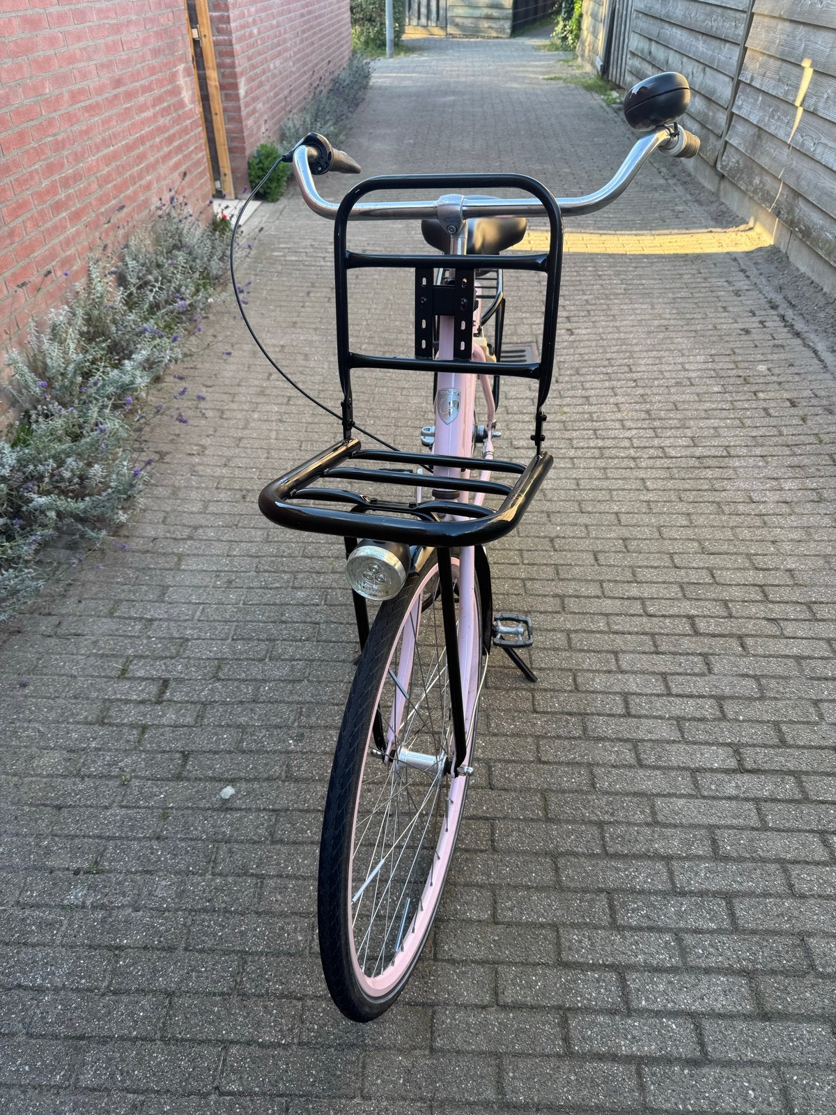 Sparta Omafiets 28 inch - Roze met voordrager, Ophalen, Terugtraprem, Gebruikt, Versnellingen