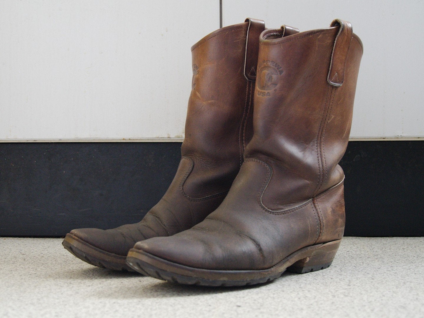 Chippewa Western Laarzen, Ophalen, Bruin, Boots, Nieuw