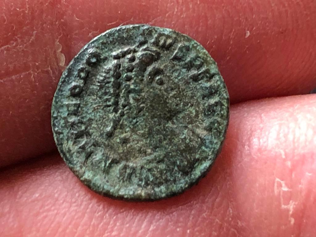 ROMEINSE munt keizer THEODOSIUS fraaie bodemvondst., Ophalen of Verzenden, Overige landen, Losse munt
