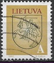 LITOUWEN A zegel Litouwse ridder 1993, Verzenden, Overige landen, Gestempeld