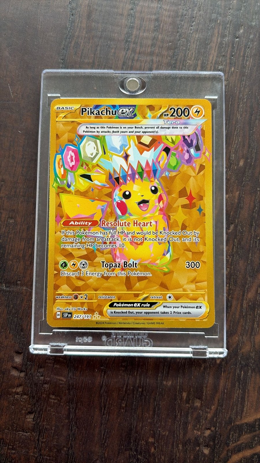 Pikachu ex 247/191 Pokémon Kaart, Ophalen of Verzenden, Nieuw, Losse kaart