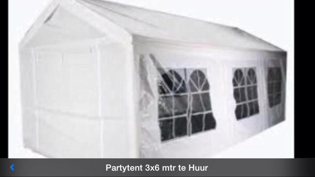 Partytent 3x6 , 3x4. Te huur, Ophalen, Gebruikt, Overige