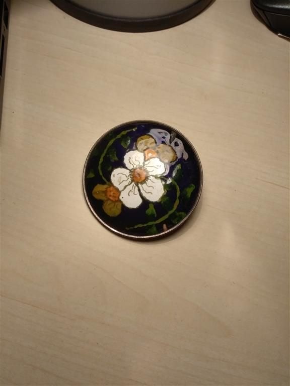 Jugendstil broche uit de jaren '20., Overige materialen, 4 tot 7 cm, Gebruikt, Overige kleuren