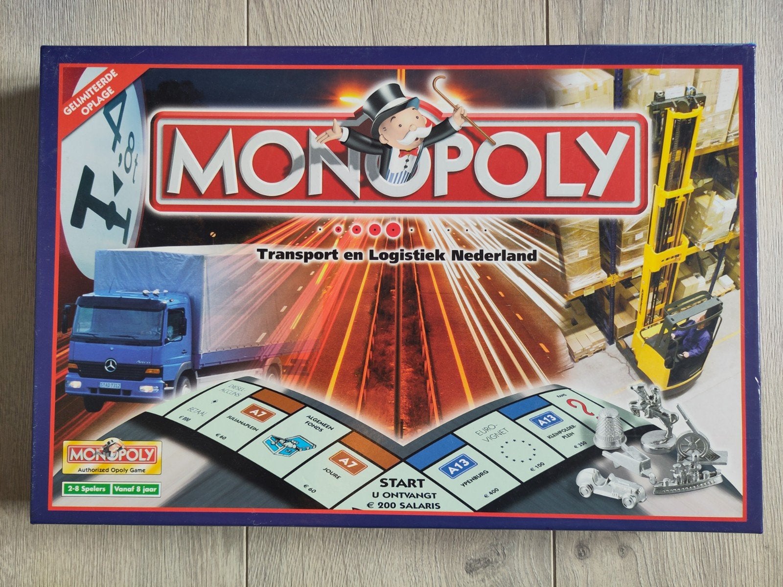Monopoly Transport en Logistiek Nederland, Hobby en Vrije tijd, Gezelschapsspellen | Bordspellen, Vijf spelers of meer, Ophalen of Verzenden