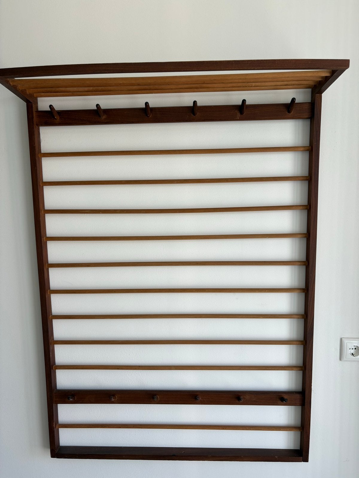Vintage Pastoe Kapstok met Hoedenplank - Jaren '60, Wandkapstok, Gebruikt, 100 tot 150 cm, Ophalen of Verzenden