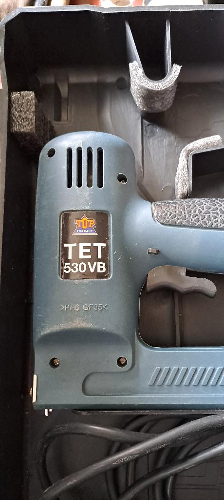 elektrische tacker, Ophalen of Verzenden, Gebruikt