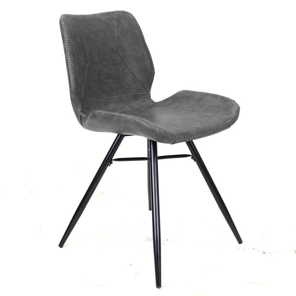 Home Industriële Kunstlederen Vergaderstoel Antraciet Zwart, Huis en Inrichting, Stoelen, Gebruikt, Zwart, Leer, Ophalen of Verzenden