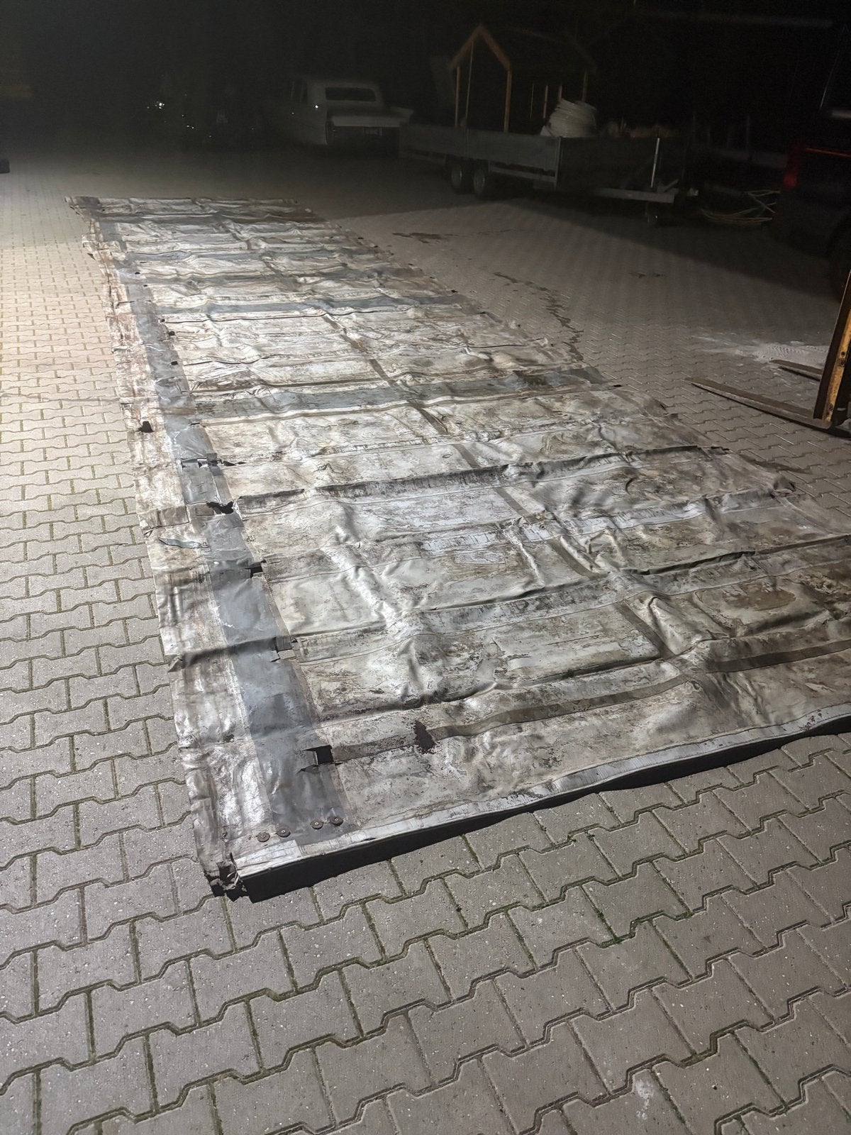 Groot gebruikt zeil/afdekzeil - diverse toepassingen, Ophalen, Gebruikt, 15 m² of meer, Zeil