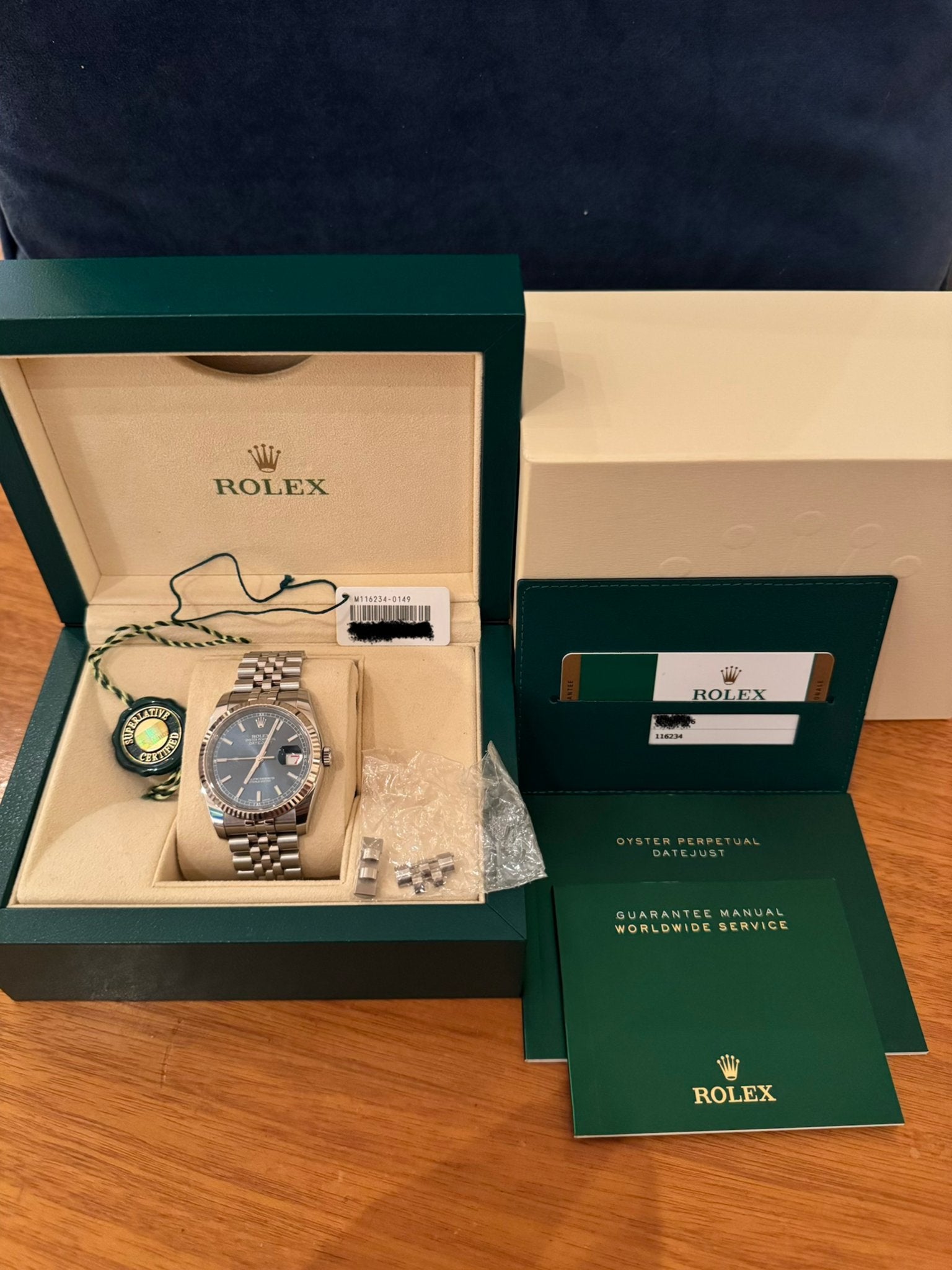 Rolex Datejust 36 2017 116234 Jubilee Roulette Whitegold, Staal, Polshorloge, Ophalen of Verzenden, Zo goed als nieuw