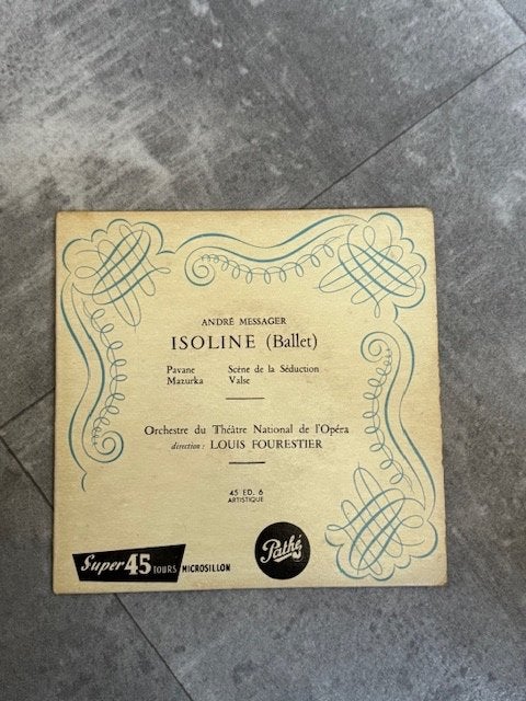 André Messager - Isoline (ballet), Cd's en Dvd's, Vinyl | Overige Vinyl, Gebruikt, Overige formaten, Ophalen of Verzenden, EP