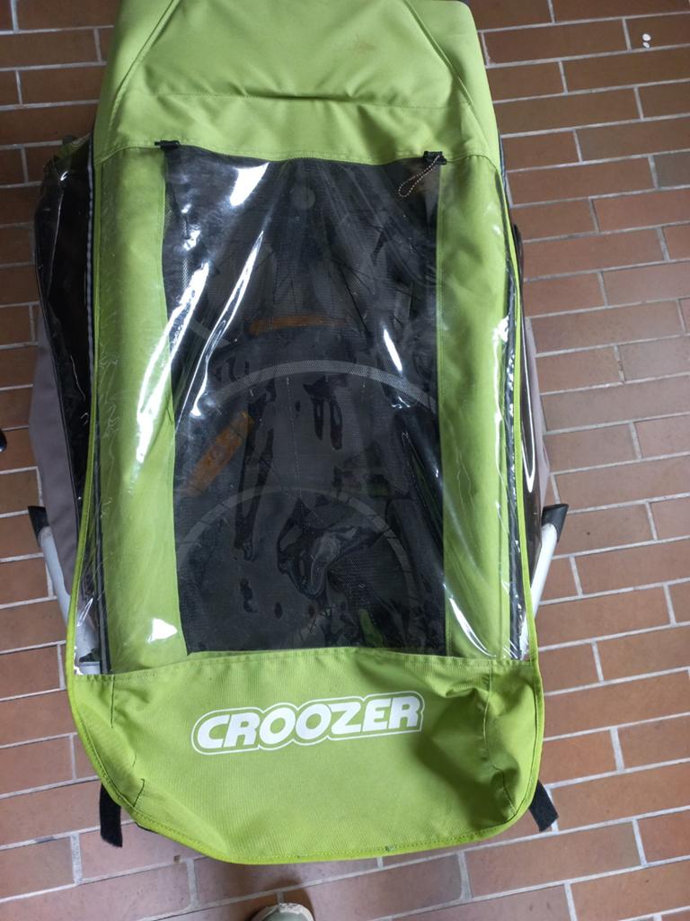Croozer fietskar, Fietsen en Brommers, Ophalen, Gebruikt, Opvouwbaar, Kinderkar
