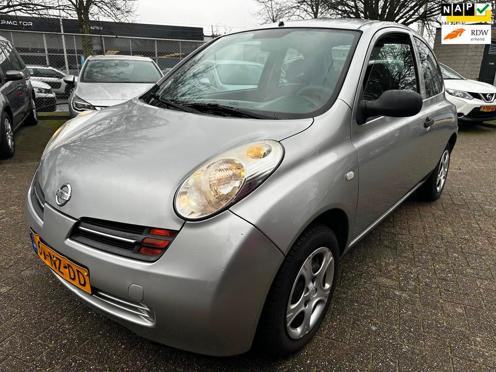 Nissan Micra 1.2 Visia,Airco,ele ramen, Nap, Voorwielaandrijving, Gebruikt, 31 €/maand, 4 cilinders