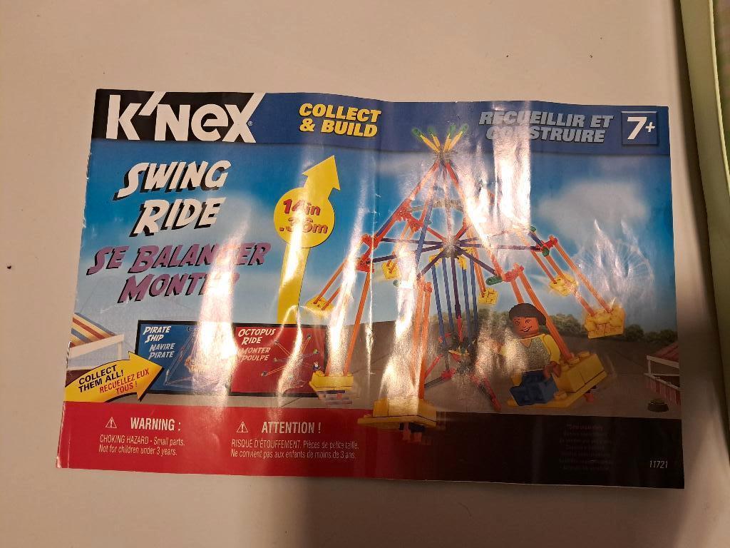 K'nex swing ride, Kinderen en Baby's, Speelgoed | Overig, Zo goed als nieuw, Jongen of Meisje, Ophalen