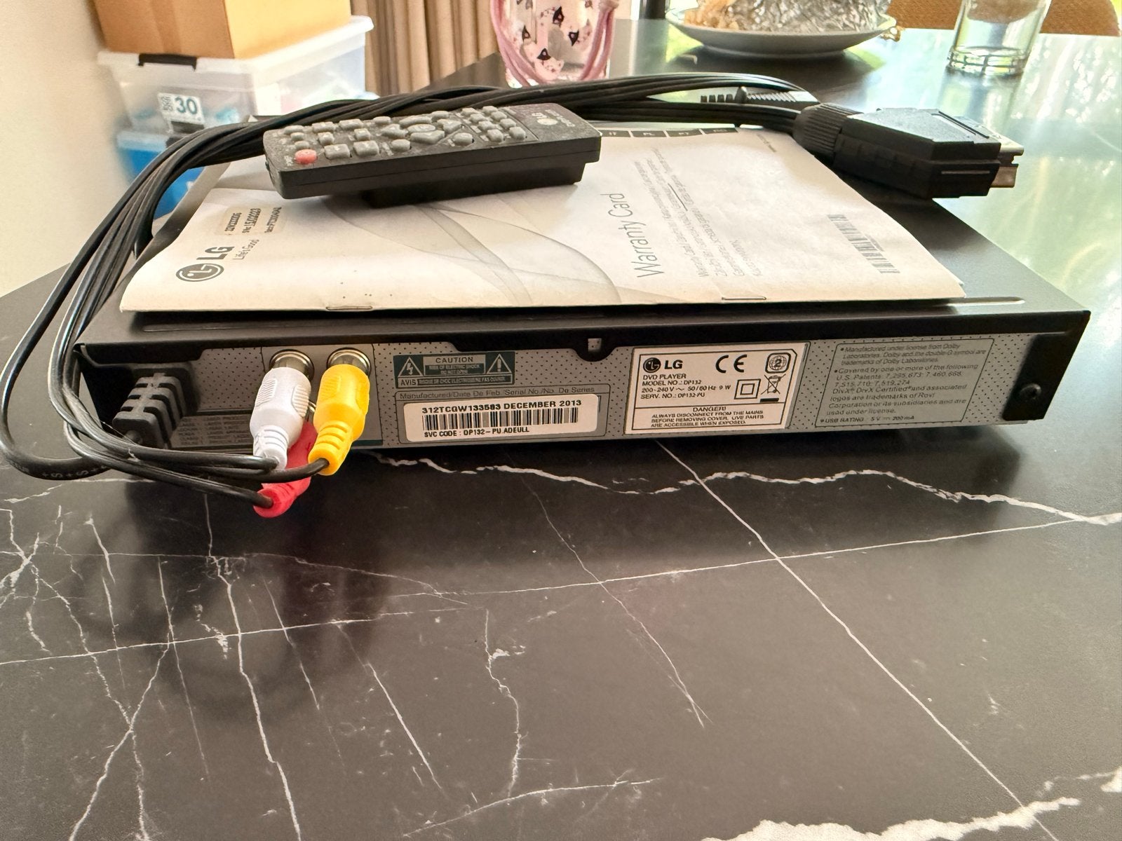 LG DVD/CD Speler DP132 met afstandsbediening en kabels, Audio, Tv en Foto, Dvd-spelers, Ophalen, Gebruikt, Dvd-speler, LG