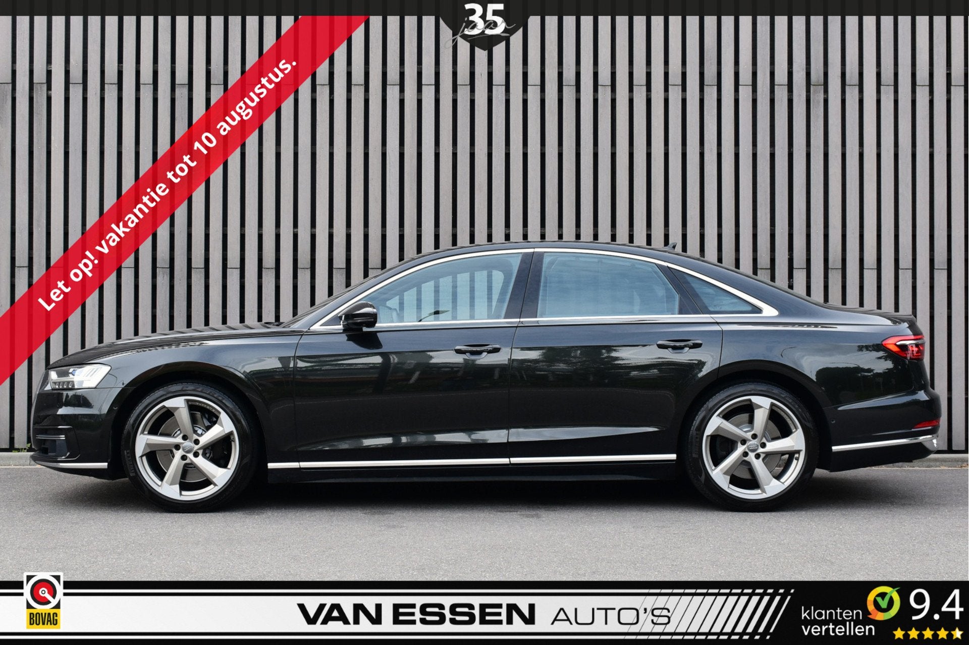 Audi A8 55 TFSI quattro Pro Line Plus 4-Wielsturing ACC Soft, Auto's, Audi, Gebruikt, Euro 6, 2995 cc, Leder