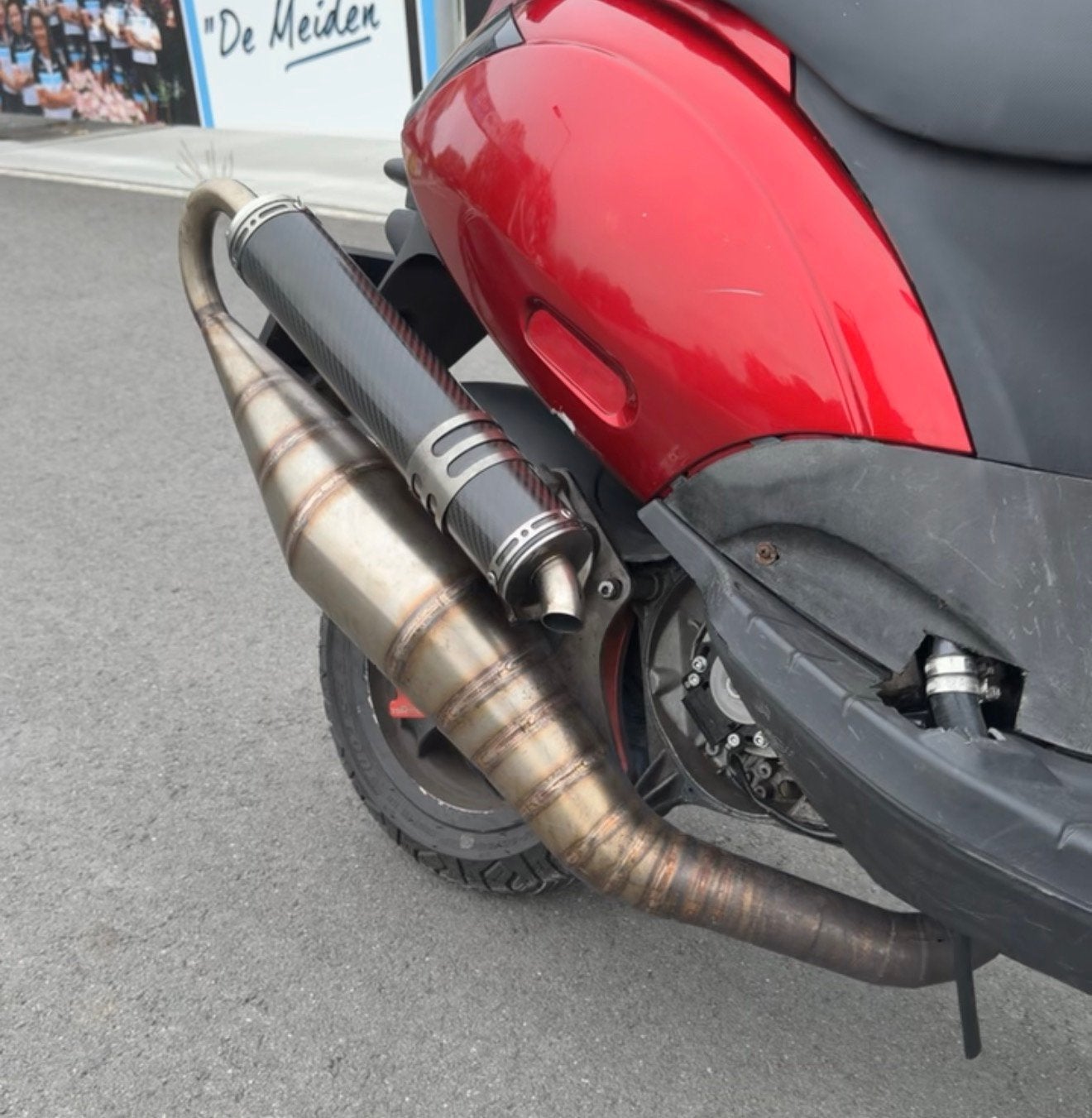 PipeDesign Uitlaat 125 180, Motoren, Onderdelen | Honda, Ophalen of Verzenden