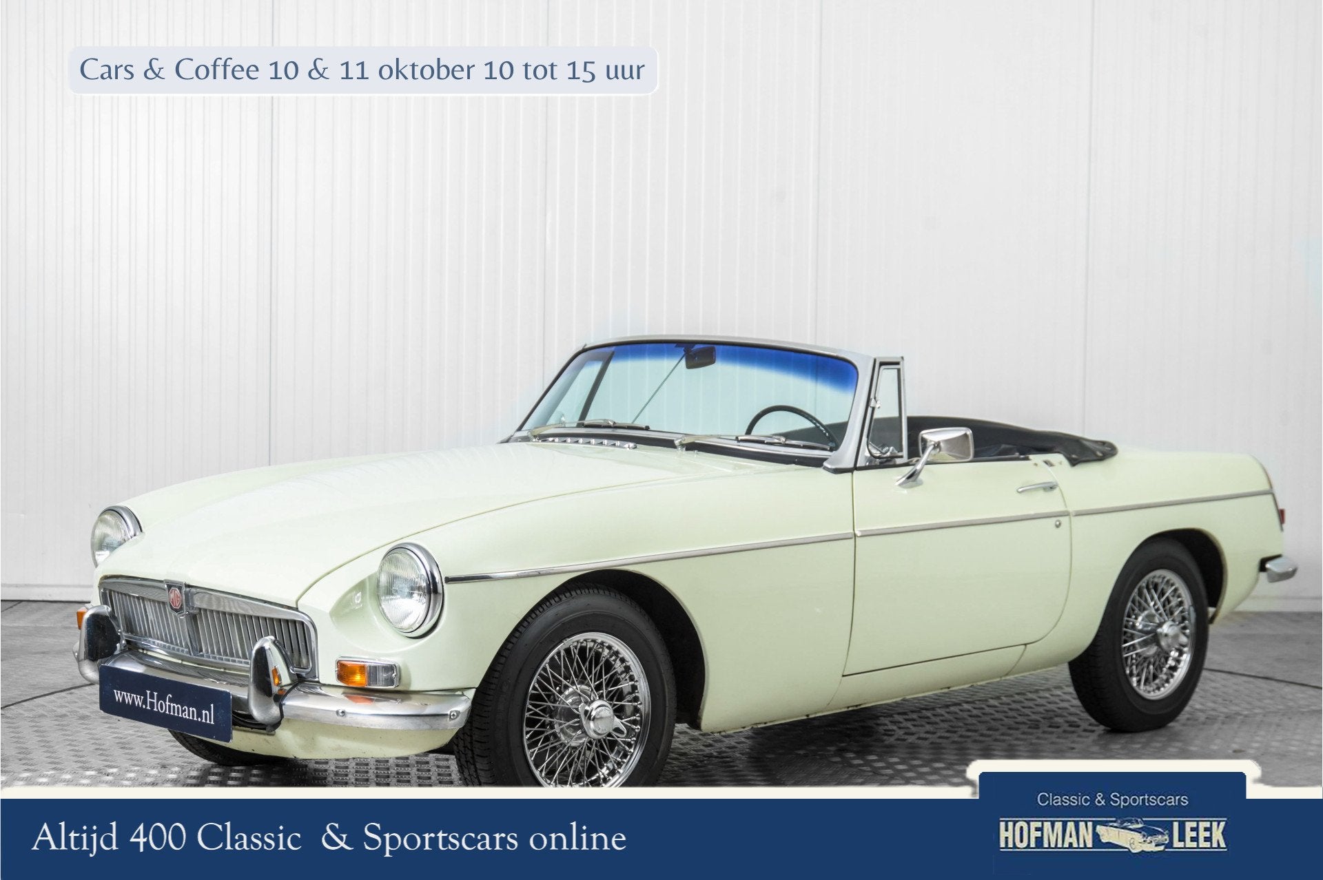 MG B (bj 1968), Auto's, B, Gebruikt, Wit, Leder