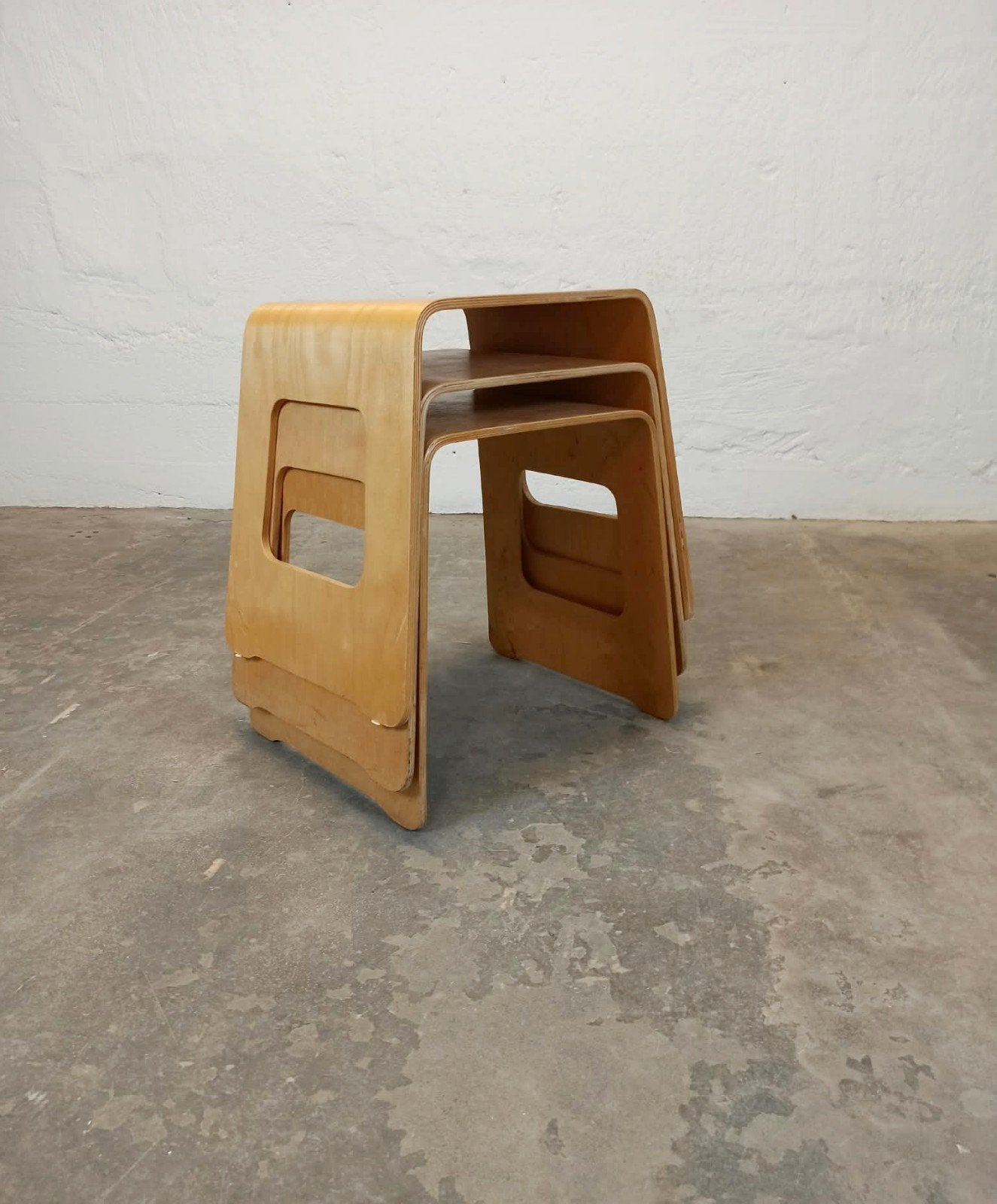 set van 3 Benjamin bentwood krukjes, IKEA, Ophalen, Tweedehands, Tweedehands, Hout