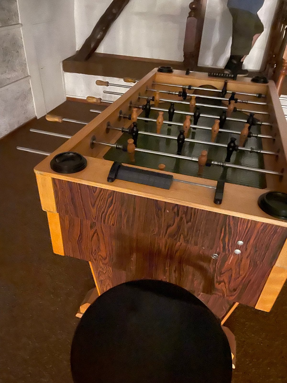 Vintage Topper Tafelvoetbaltafel - Houten Design, Ophalen, Zo goed als nieuw
