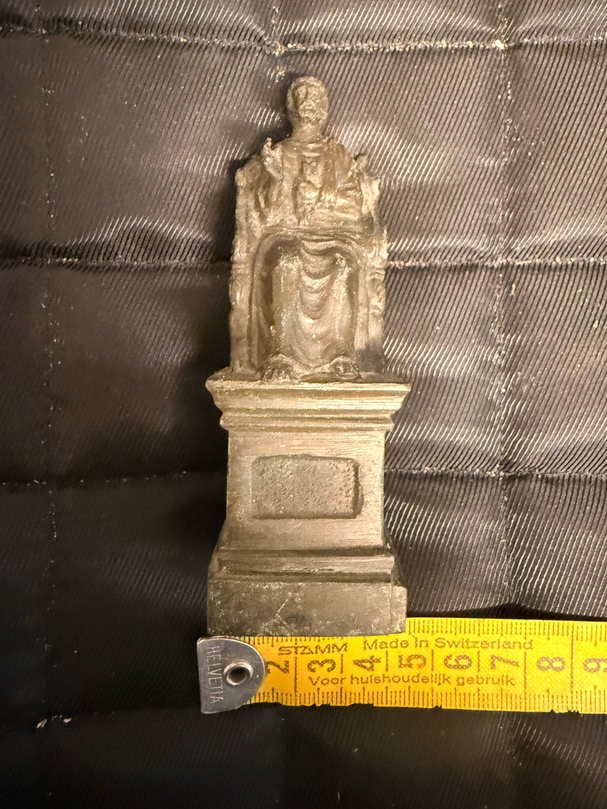 Antiek bronzen Sint Petrus beeldje - ca. 11 cm, Ophalen