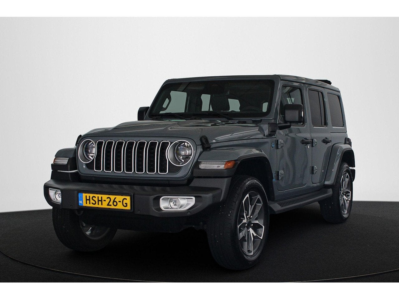 Jeep Wrangler Unlimited 4xe 380 Sahara / Schuifdak / Facelif, Auto's, Jeep, Automaat, 4 cilinders, Cabriolet, Bedrijf