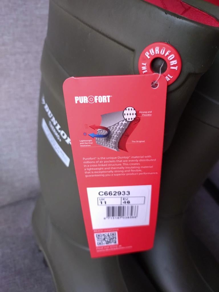 Nieuwe Dunlop Thermo+ Purofort laarzen, maat 46, Kleding | Heren, Schoenen, Ophalen, Nieuw, Zwart, Boots