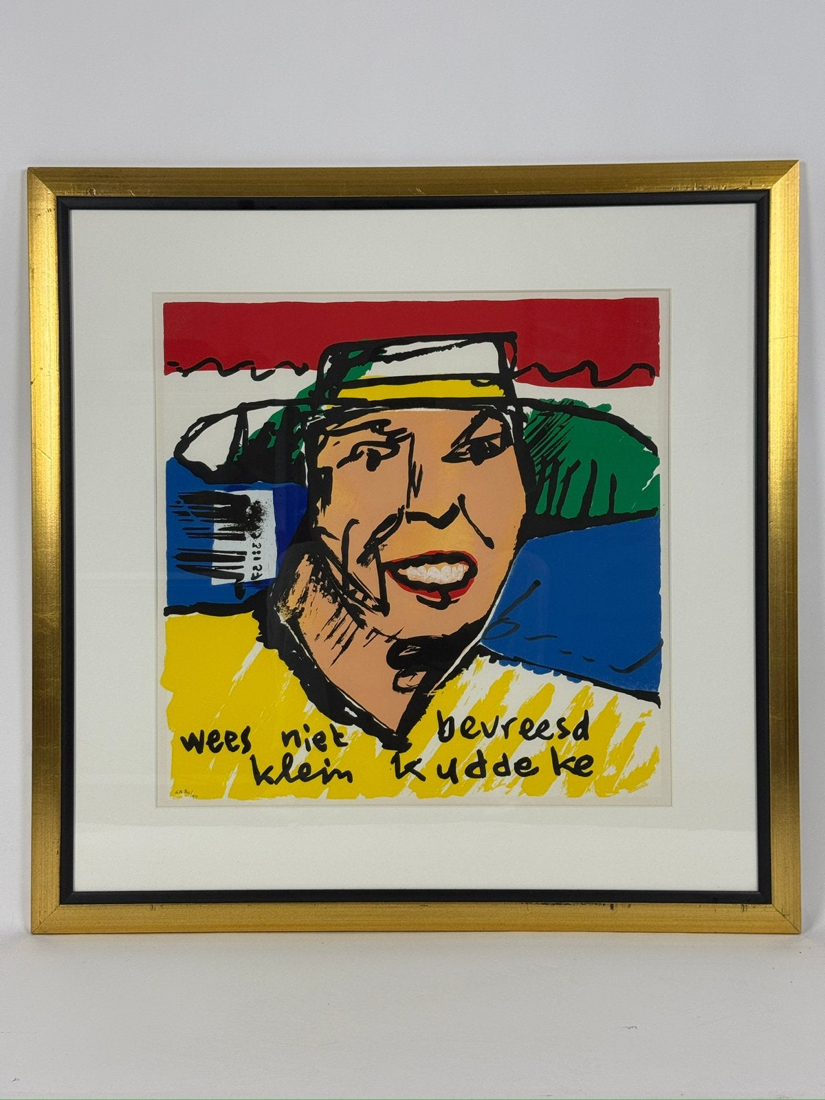 Herman Brood – Wees niet bevreesd klein kuddeke – 80/90, Gelimiteerde oplage, Ophalen, Portret en Figuren, Giclee