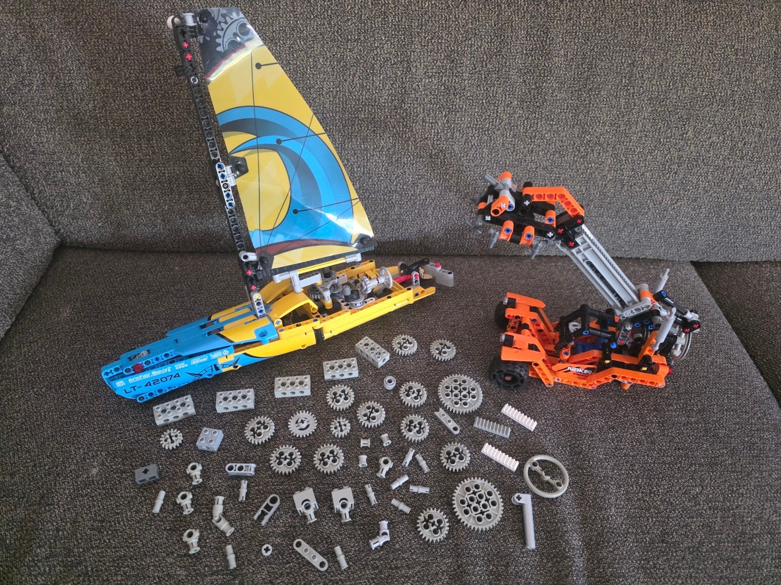 Lego technic boot en auto, Ophalen of Verzenden