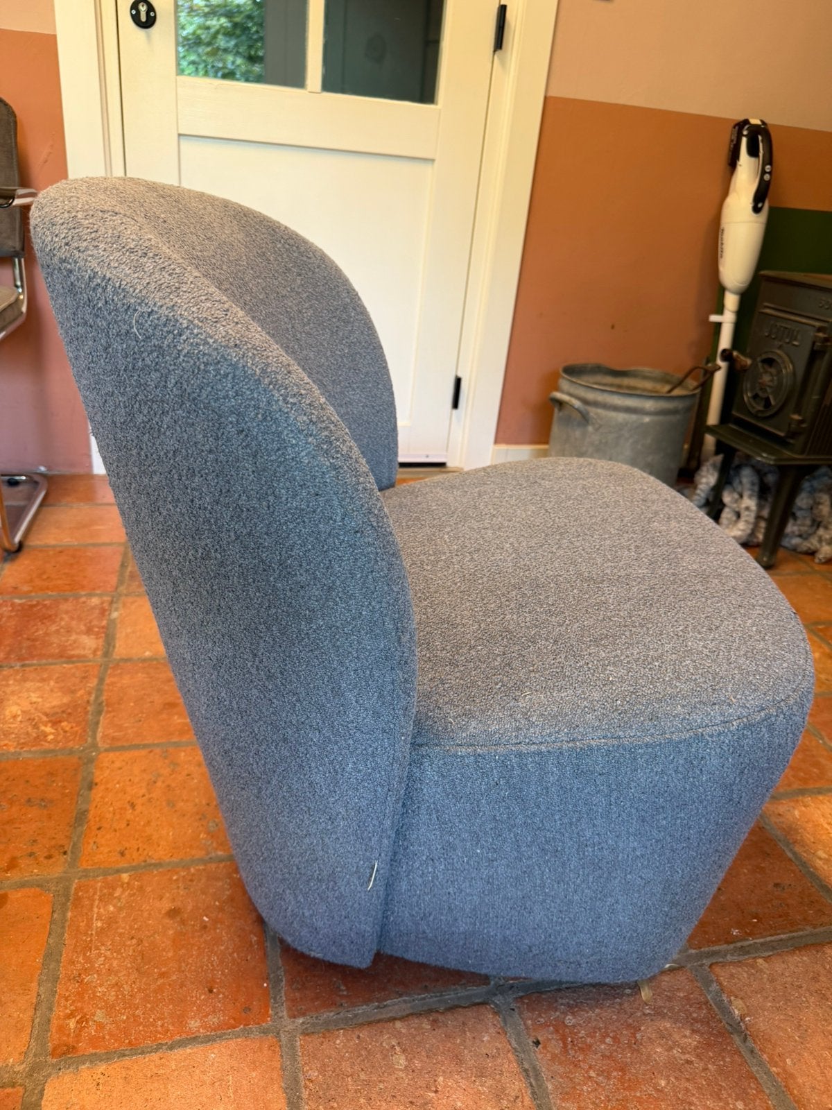 Grijze VT wonen fauteuil, Ophalen, Zo goed als nieuw, 75 tot 100 cm, 50 tot 75 cm
