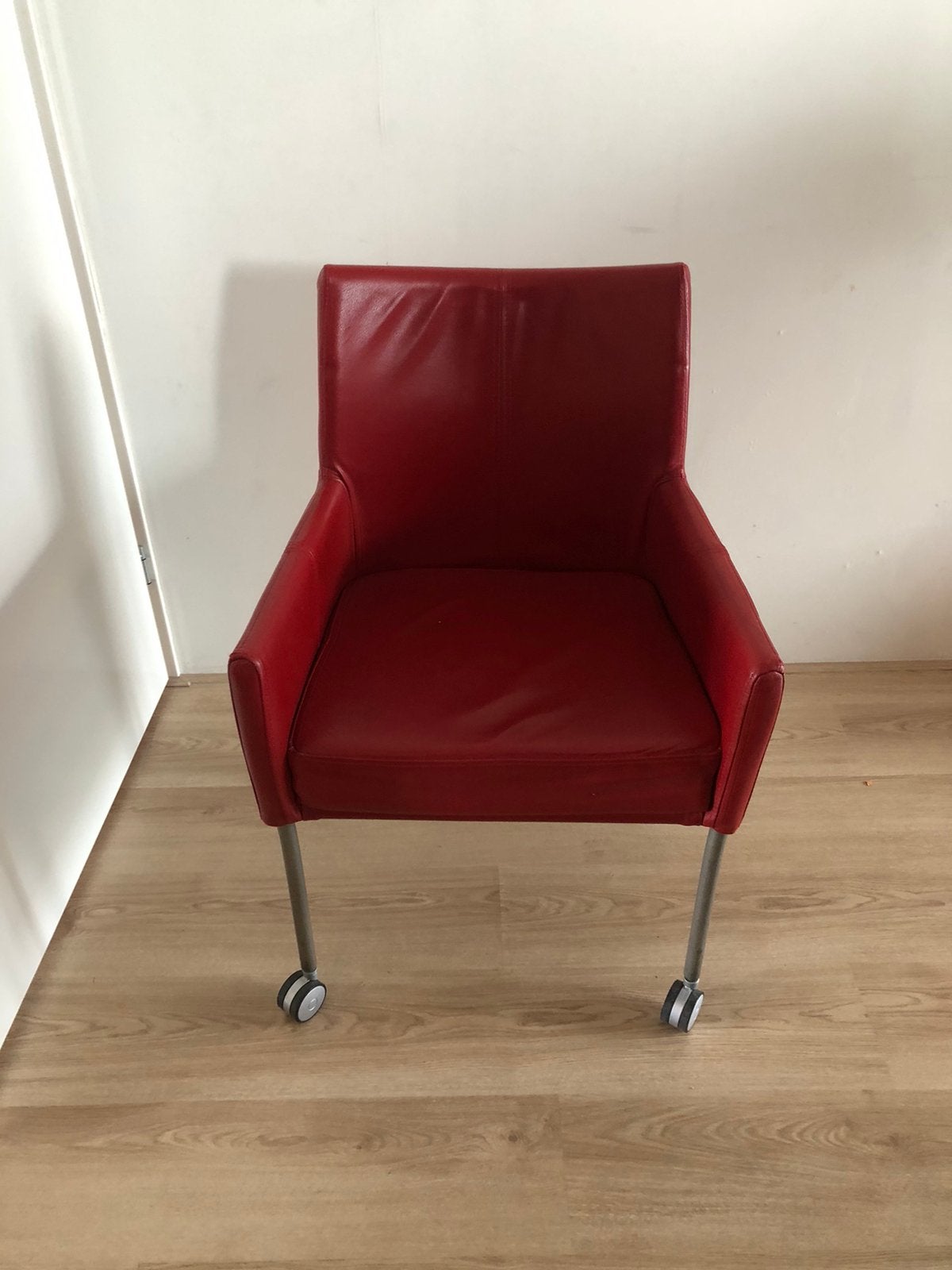 Stoelen, Huis en Inrichting, Ophalen, Gebruikt, Leer, Vier