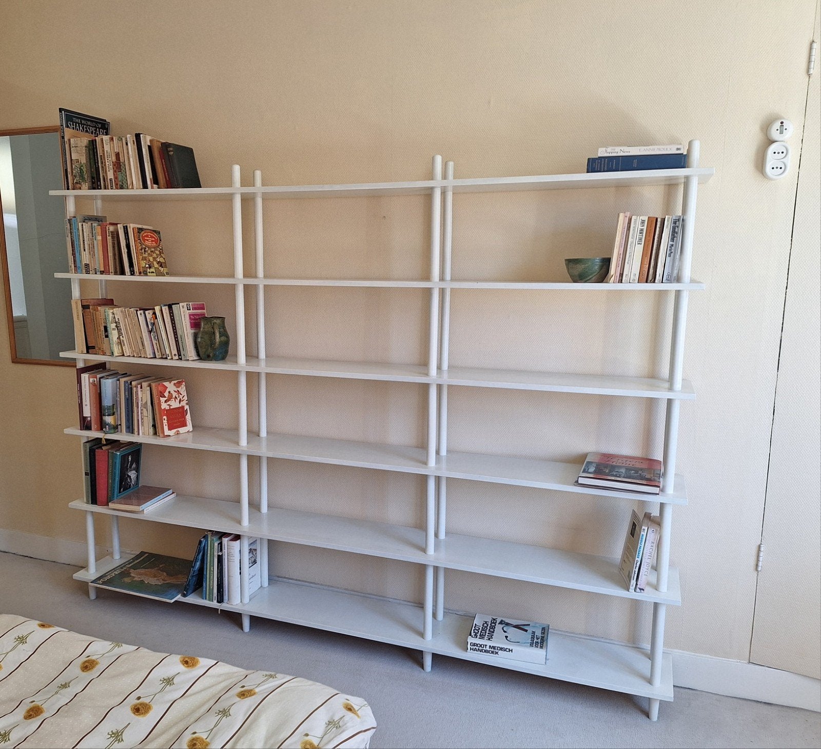 Vintage witte stokkenkast, Ophalen, Gebruikt